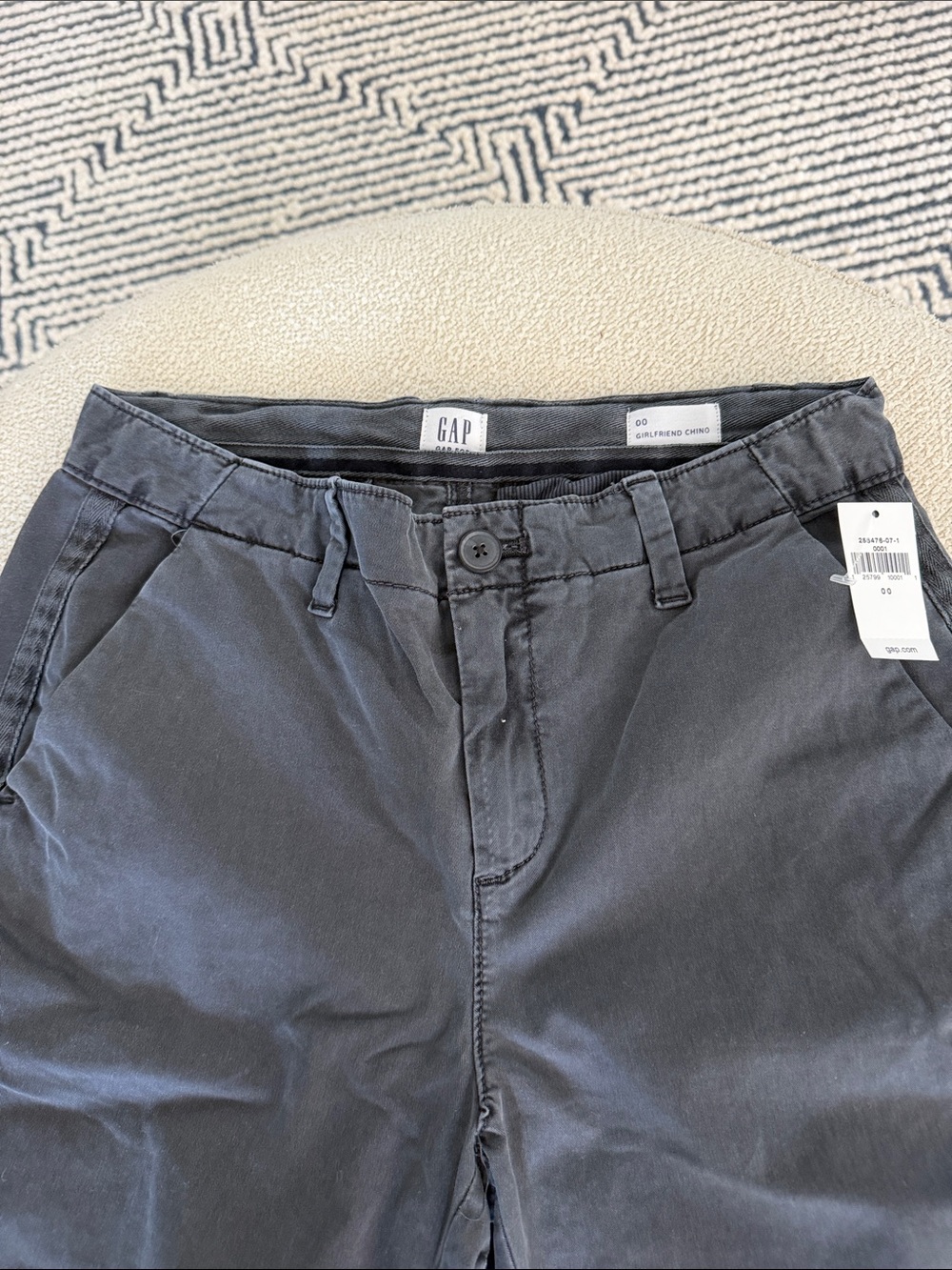 GAP women's slate blue Girlfriend Chinos